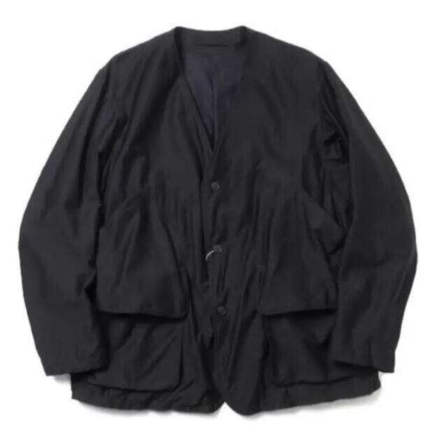 COMOLI(コモリ)のcomoli 21SS コットンサテンハンティングジャケット メンズのジャケット/アウター(ノーカラージャケット)の商品写真