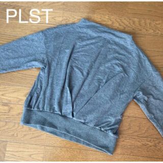 プラステ(PLST)のプラステ　PLST カットソー グレー Mサイズ(カットソー(長袖/七分))