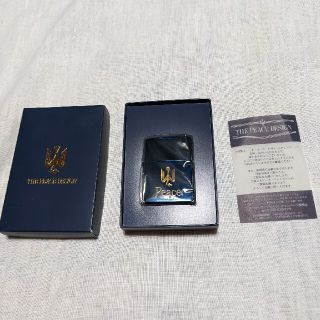 ジッポー(ZIPPO)の"新品未使用" Peace ブルーチタン ジッポー(タバコグッズ)