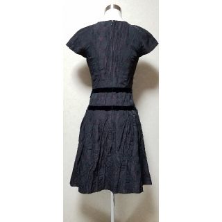 保管美品☆miss ashida ミスアシダ⭐エンジ織生地フォーマルワンピース