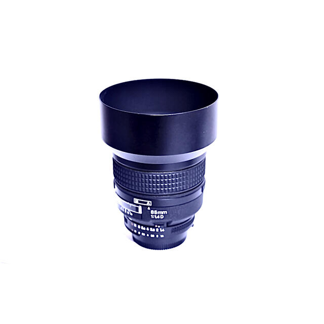 ズやあたり Nikon - 美品 nikkor Af 85mm F1.4D IF + フードアダプタ(レア)