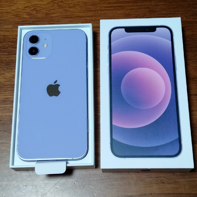 Apple(アップル)の3/2購入iPhone12 本体【purple 64GB】SIMフリー スマホ/家電/カメラのスマートフォン/携帯電話(スマートフォン本体)の商品写真