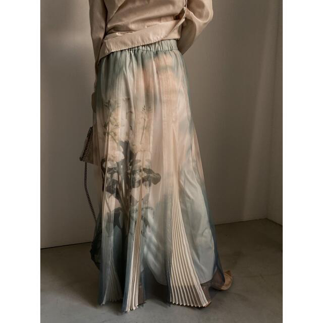 Ameri VINTAGE(アメリヴィンテージ)のAMERI SAYO NAGASE SPRING EVENING SKIRT レディースのスカート(ロングスカート)の商品写真