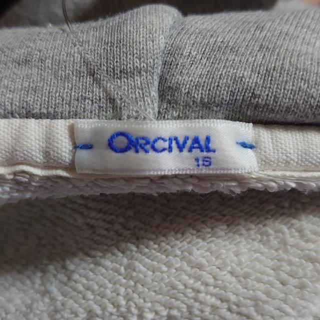 ORCIVAL(オーシバル)のオーシバル パーカー サイズ16 XL - グレー レディースのトップス(パーカー)の商品写真