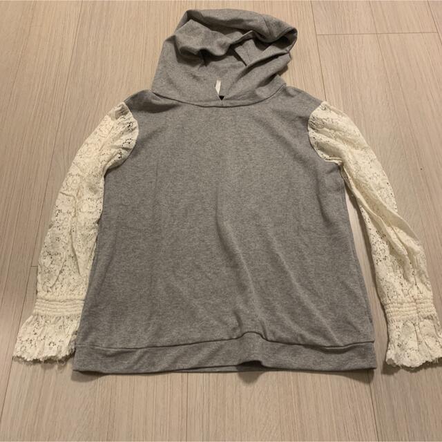 ZARA 袖レースパーカー