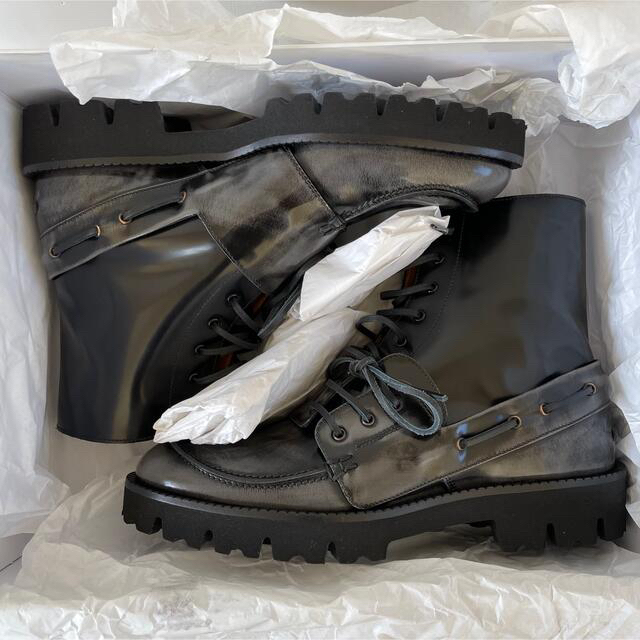 Maison Martin Margiela(マルタンマルジェラ)の新品 Maison Margiela Spliced アンクルブーツ 26.0 メンズの靴/シューズ(ブーツ)の商品写真