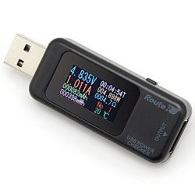 ルートアール USB 超多機能通電チェッカー  RT-USBVAC6QC/W スマホ/家電/カメラのPC/タブレット(PC周辺機器)の商品写真