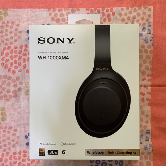 ワイヤレスヘッドホン WH-1000XM4 ブラック - イヤフォン ワイヤレスヘッドホン WH-1000XM4 ブラック - イヤフォン