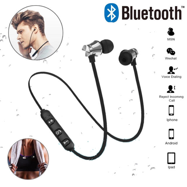 Bluetooth　イヤホン　ワイヤレスイヤホン  iPhone　アンドロイド スマホ/家電/カメラのオーディオ機器(ヘッドフォン/イヤフォン)の商品写真