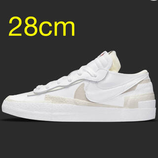 sacai × Nike Blazer Low 白 28cm