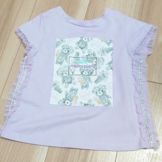 メゾピアノ(mezzo piano)のメゾピアノ  くまプリントＴシャツ  110(Tシャツ/カットソー)