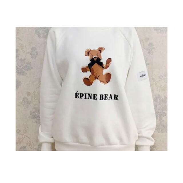 epine エピヌ　ベア　bear スウェット　sweat レディースのトップス(トレーナー/スウェット)の商品写真