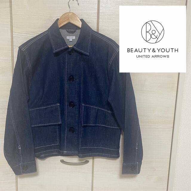 BEAUTY&YOUTH UNITED ARROWS(ビューティアンドユースユナイテッドアローズ)のBEAUTY&YOUTH UNITED ARROWSのデニムジャケット メンズのジャケット/アウター(Gジャン/デニムジャケット)の商品写真