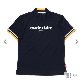 マリクレール(Marie Claire)のマリクレール　モックネックシャツ　ネイビー(ウエア)