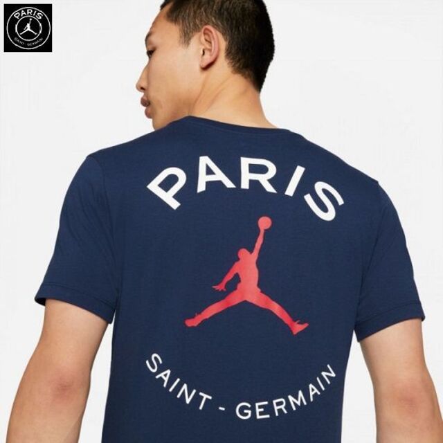 AIR JORDAN PSG エアジョーダン Tシャツ Sサイズ gray