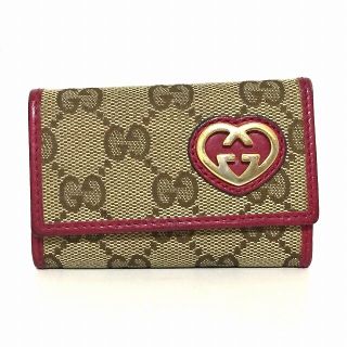 グッチ(GUCCI)のグッチ キーケース GG柄,ラブリー 257217(キーケース)