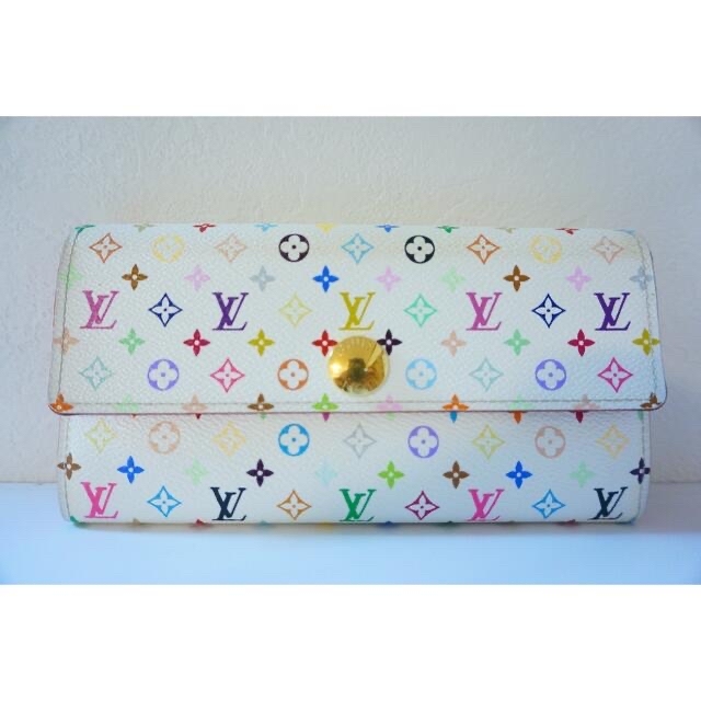 CA2191状態LOUIS VUITTON マルチカラー M93744 ポルトフォイユ