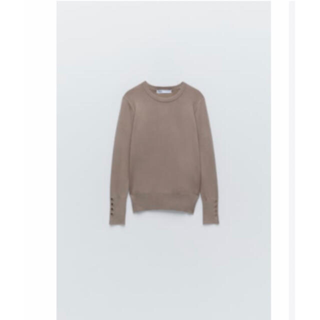 ZARA(ザラ)のZARA ベーシックニットセーター　ダークミンク レディースのトップス(ニット/セーター)の商品写真