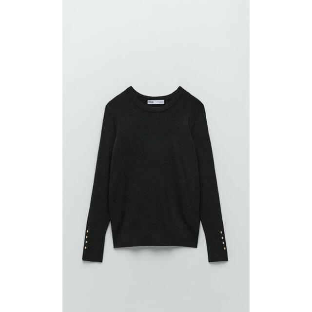 ZARA(ザラ)のZARA ベーシックニットセーター　ダークミンク レディースのトップス(ニット/セーター)の商品写真