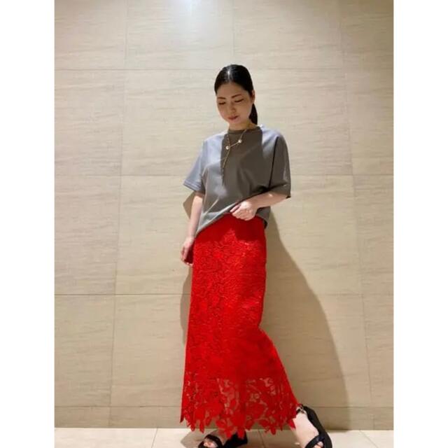 ウール ADORE - 新品 ADORE フラワー 刺繍スカートの通販 by shop