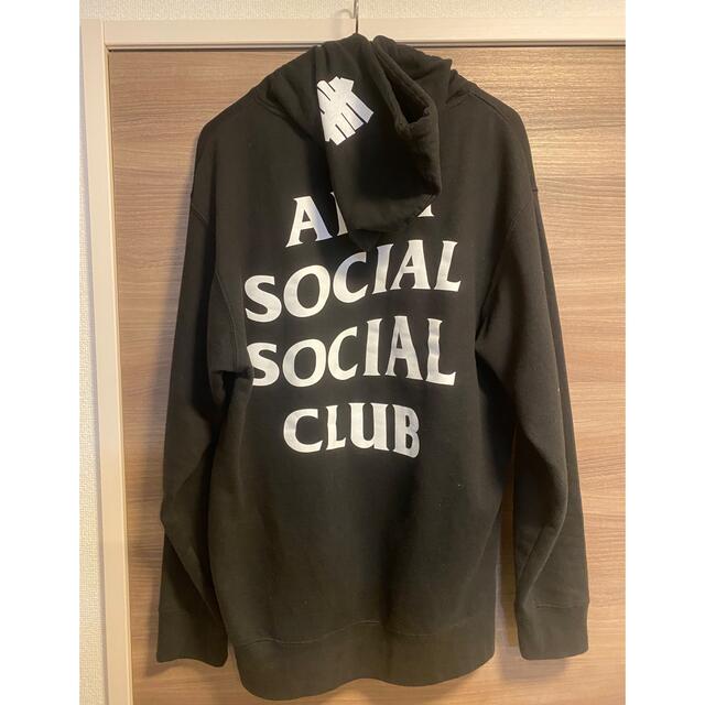ANTI SOCIAL SOCIAL CLUB(アンチソーシャルソーシャルクラブ)のアンチソーシャルソーシャルクラブ ✖️アンディフィーデッド　フーディー　ブラック メンズのトップス(パーカー)の商品写真