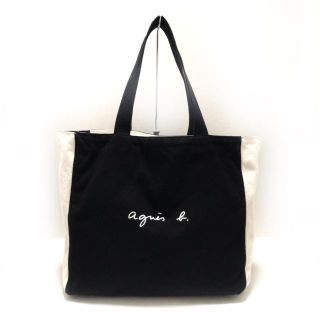 アニエスベー(agnes b.)のアニエスベー トートバッグ美品  - 黒×白(トートバッグ)