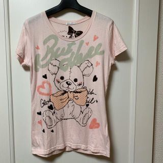 ハニーズ(HONEYS)のハニーズ Honeys COLZA 半袖Tシャツ 熊 クマ くま ピンク(Tシャツ(半袖/袖なし))