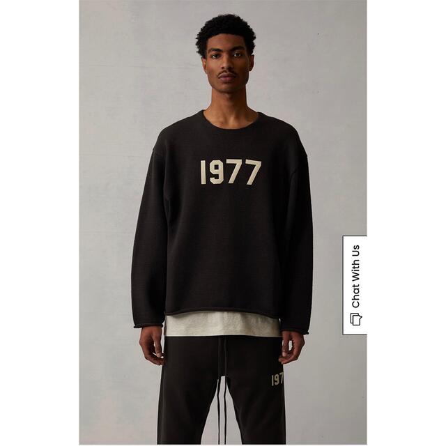 FEAR OF GOD - 【新品 Lサイズ】新作 黒 fog essentials ニット