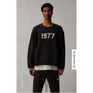 フィアオブゴッド(FEAR OF GOD)の【新品 Lサイズ】新作 黒 fog essentials ニット セーター(ニット/セーター)