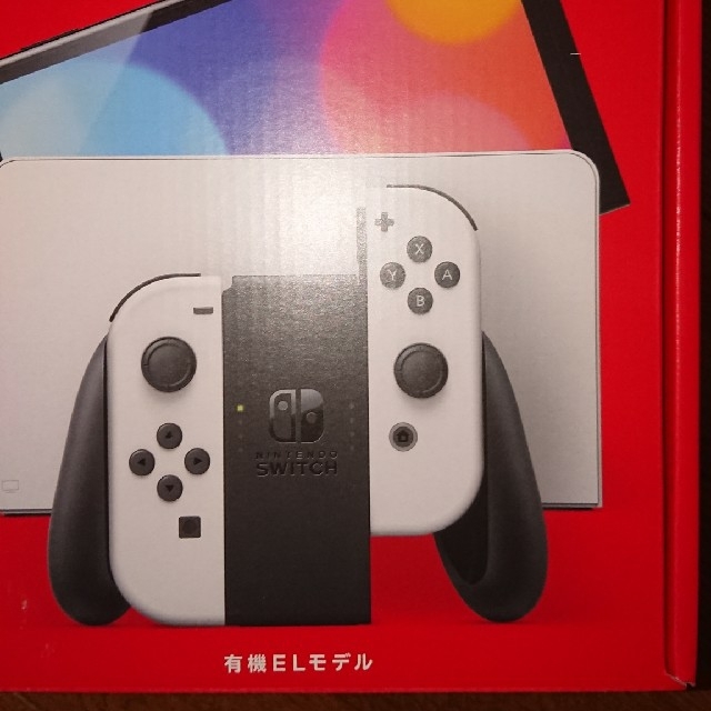 新品未開封 任天堂Switch 有機ELモデル 本体 白 保護フィルム付き ...