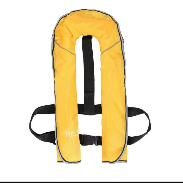 ライフジャケット手動ベストタイプ■⑦黄色■船・ボート・釣り救命胴衣■複数購入割引