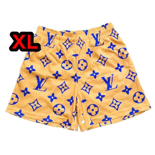 New Louis Vuitton Bermuda Shorts Big LV Monogram Blue 42 L Virgil Yeezy  Pharrell