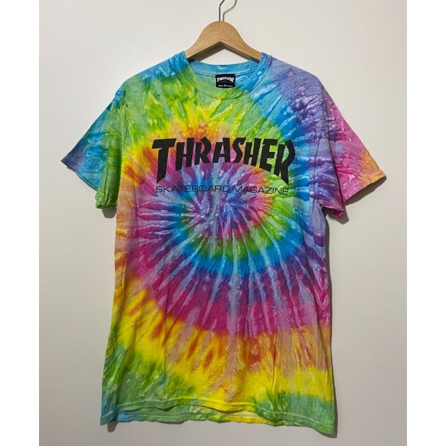 THRASHER(スラッシャー)の▽THRASHER タイダイ ブランドロゴ 半袖Tシャツ M 総柄 メンズのトップス(Tシャツ/カットソー(半袖/袖なし))の商品写真