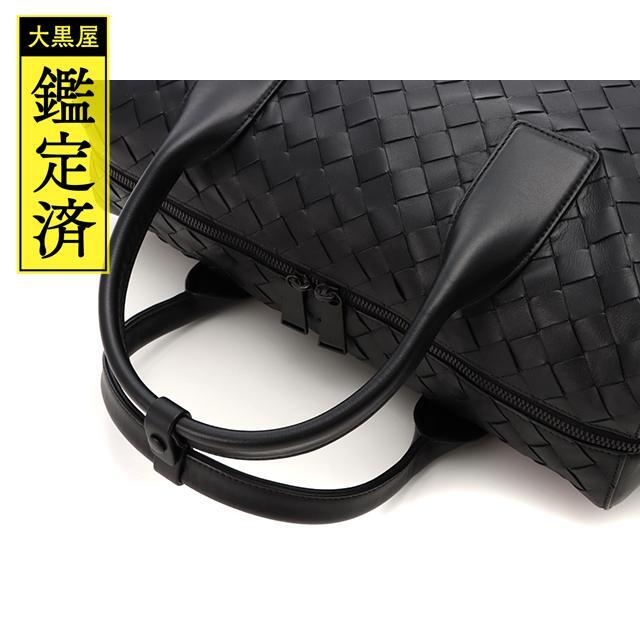 Bottega Veneta(ボッテガヴェネタ)のボッテガ・ヴェネタ　イントレチャ－ト　ブリーフケース　黒　カーフ【430】 メンズのバッグ(ビジネスバッグ)の商品写真