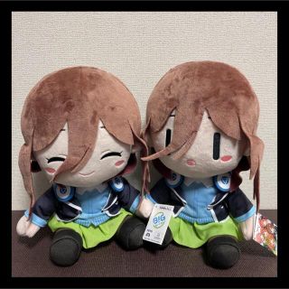 タイトー(TAITO)の五等分の花嫁　ごとよめ　中野三玖　なかのみく　BIGぬいぐるみ　2種セット(キャラクターグッズ)