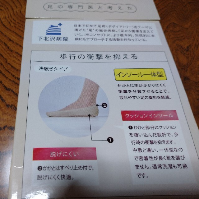 GUNZE(グンゼ)の新品  GUNZE  HAQCARE  インソール一体型フットカバー  2足 レディースのレッグウェア(ソックス)の商品写真