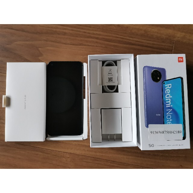 スマートフォン/携帯電話Xiaomi Redmi Note 9T 128GB 5G シムロック解除済み