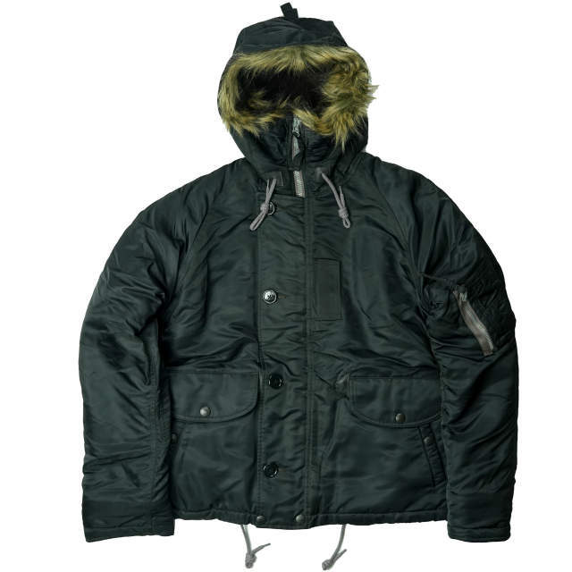 RRL ダブルアールエル N-3B SNORKEL PARKA シュノーケルパーカー S ブラック Double RL ファー ボア ジャケット アウター【新古品】【RRL】約57cm裄丈