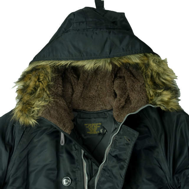 RRL(ダブルアールエル)のRRL ダブルアールエル N-3B SNORKEL PARKA シュノーケルパーカー S ブラック Double RL ファー ボア ジャケット アウター【新古品】【中古】【RRL】 メンズのジャケット/アウター(ミリタリージャケット)の商品写真