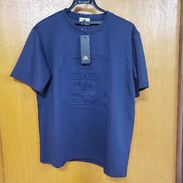ABITOKYO(アビトーキョー)のABITOKYO ルーズミドル発泡ロゴ入りクルーネックTシャツ　ネイビー レディースのトップス(Tシャツ(半袖/袖なし))の商品写真