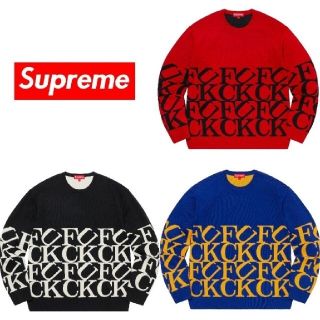 シュプリーム(Supreme)のSupreme 20aw Fuck Sweater(ニット/セーター)