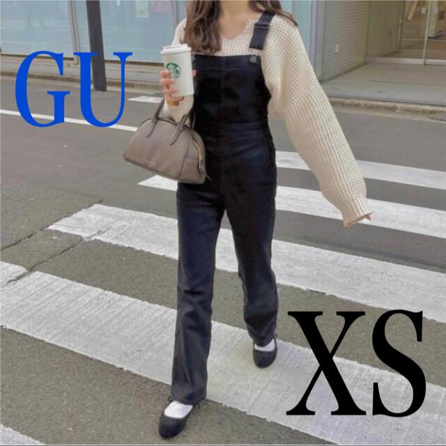 GU  ジーユー　デニムスリムサロペットパンツ　NT+E