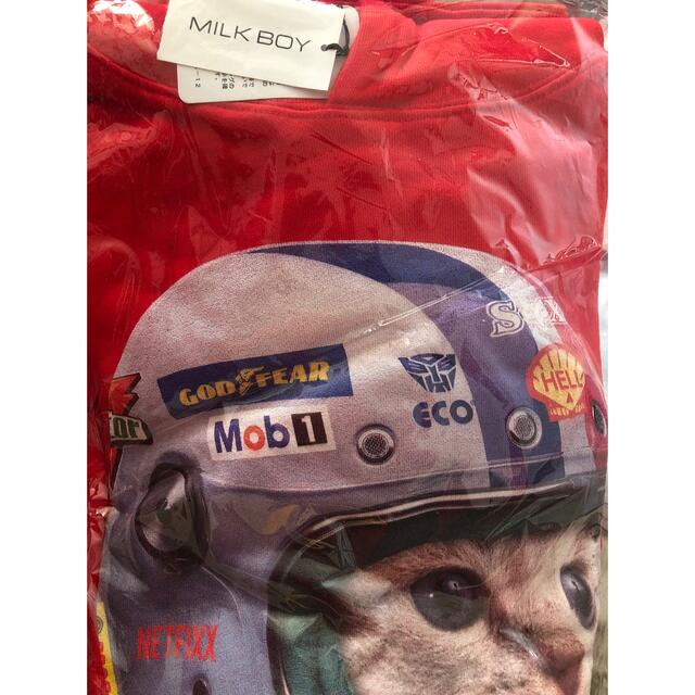 MILKBOY - milkboy cat racer hoodie 猫 ネコ キャット パーカーの通販