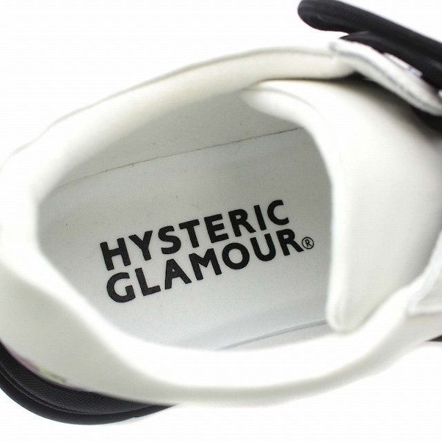 HYSTERIC GLAMOUR(ヒステリックグラマー)のヒステリックグラマー プリントボリュームプラットフォームスニーカー 24cm 白 レディースの靴/シューズ(スニーカー)の商品写真