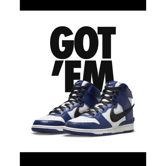 AMBUSH × NIKE DUNK HIGH "DEEP ROYAL"27cm