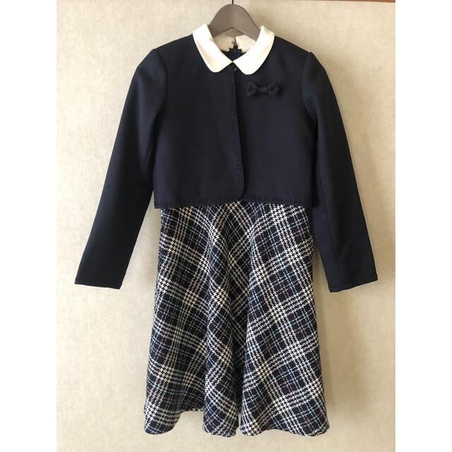 【セール】未使用 マザーウェイズ フォーマル 濃紺 ジャケット 150 キッズ/ベビー/マタニティのキッズ服女の子用(90cm~)(ジャケット/上着)の商品写真