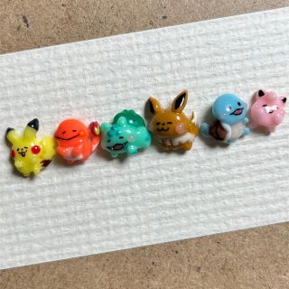 ポケモン(ポケモン)の3dネイルパーツ　【ゆるゆる　ポケモン　pokemon 】(デコパーツ)