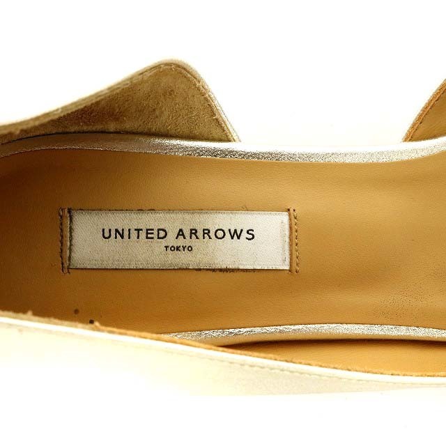 ユナイテッドアローズ パンプス 36.5 23.0cm シルバー色 レディースの靴/シューズ(ハイヒール/パンプス)の商品写真