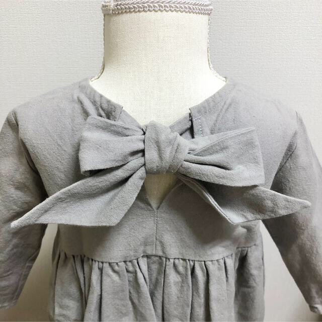 送料込み⭐️美品⭐️ハンドメイドワンピース キッズ/ベビー/マタニティのキッズ服女の子用(90cm~)(ワンピース)の商品写真