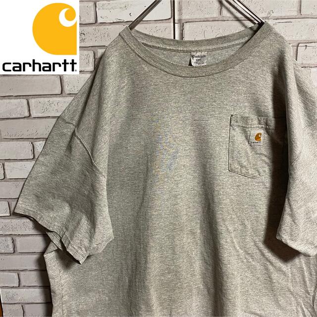 carhartt(カーハート)の90s 古着 カーハート 2XL ロゴタグ ポケット ビッグシルエット ゆるだぼ メンズのトップス(Tシャツ/カットソー(半袖/袖なし))の商品写真